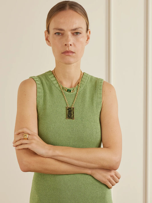 Image of Rings. Product name - Buck Small 18-karat Yellow And White Gold Ring in Multi colour by brand - Marie Lichtenberg