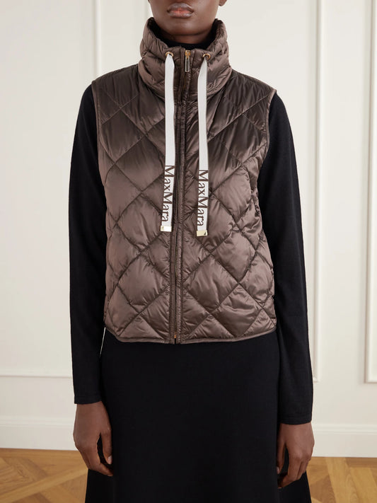 Max Mara Tregic Quilted Shell Down Vest