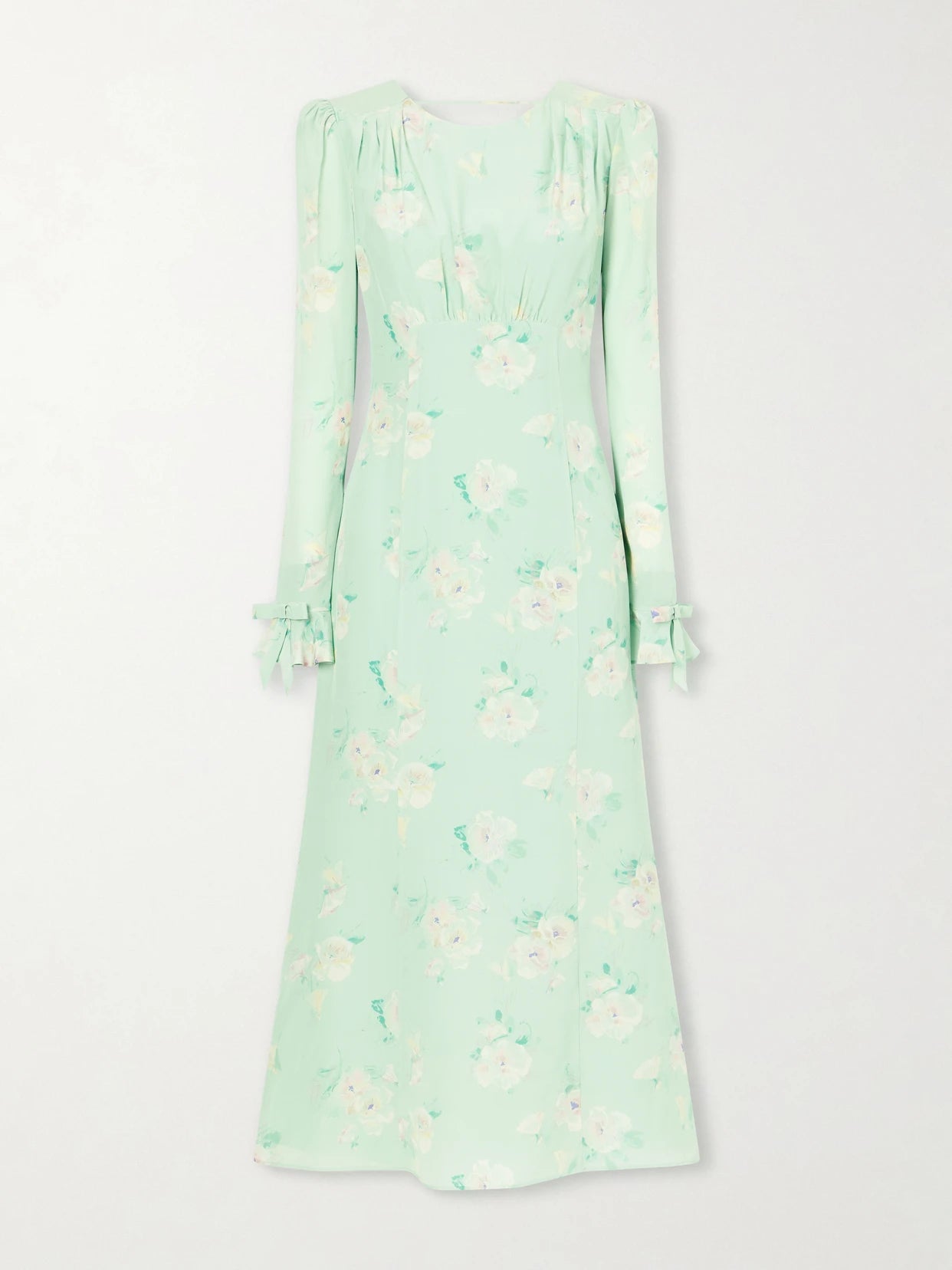 Floral-print Silk Midi Dress