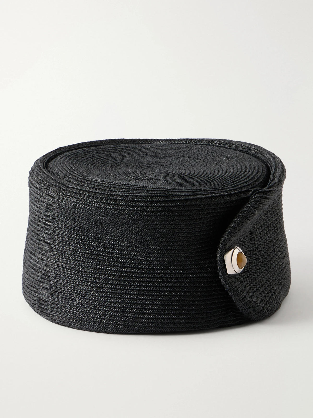 Tenley Embellished Braided Straw Turban