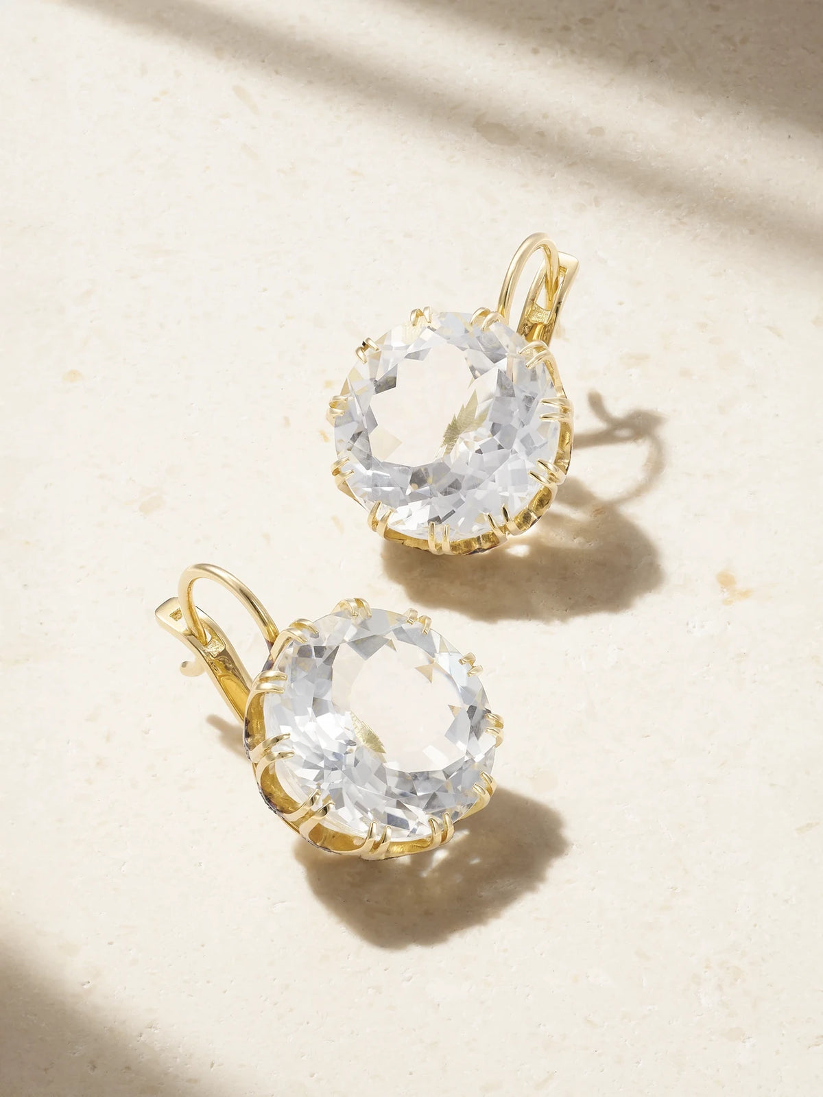 18-karat Gold, Diamond And Topaz Earrings