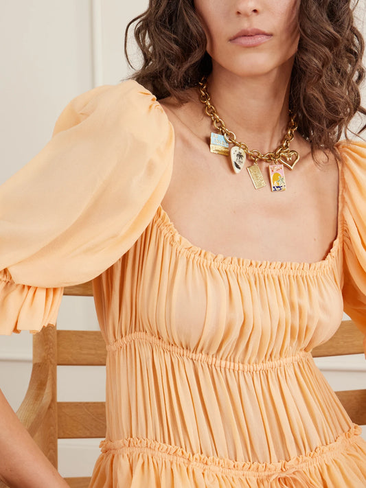 Image of Jewelry. Product name - Gold-tone Enamel Necklace in Multi colour by brand - Chloé