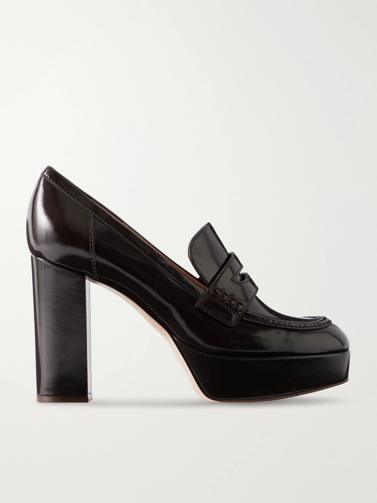 Hadden Nuit 70 Leather Platform Pumps