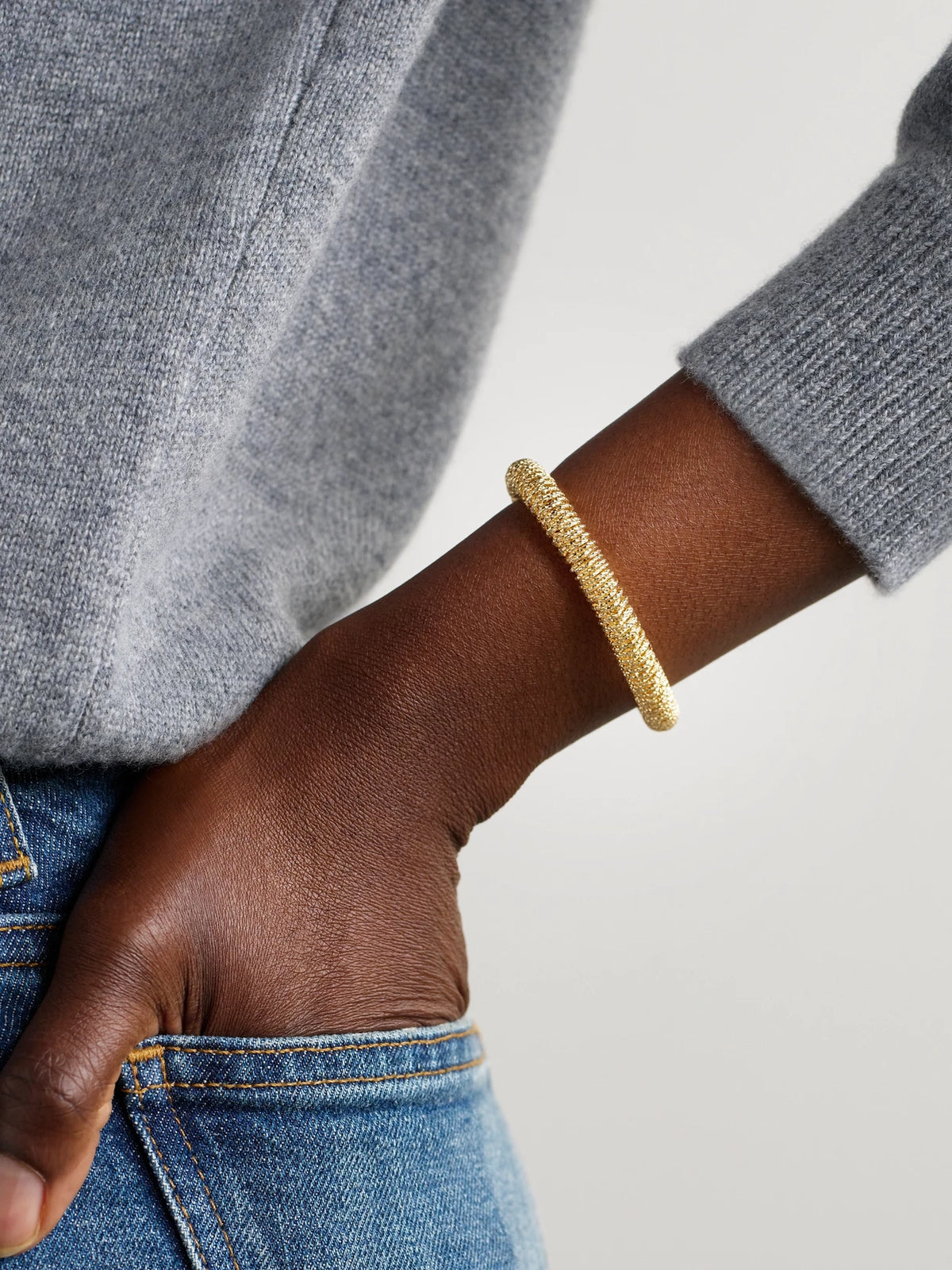 Image of Bracelets. Product name - K. i.s. s. Small 18-karat Gold Bracelet in Multi colour by brand - Carolina Bucci
