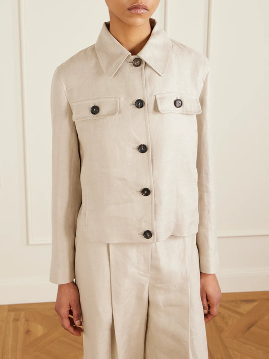 Linen-twill Jacket