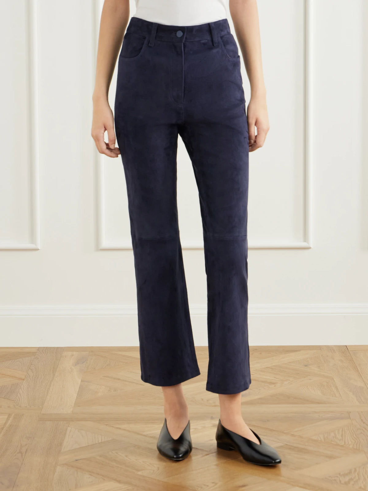 Joseph Duke Suede Flared Pants