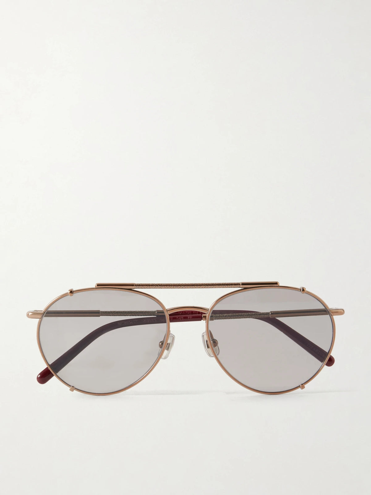 Aviator-style Titanium Sunglasses