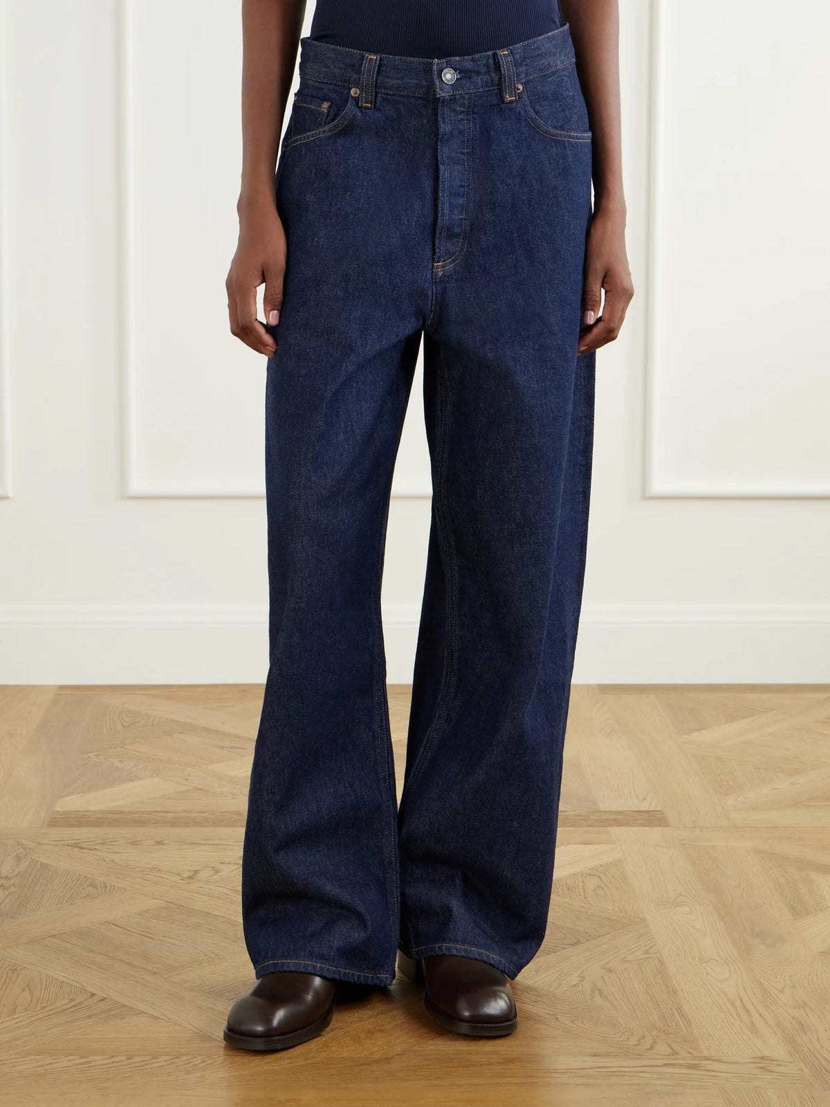 AGOLDE Rounded Baggy Regenerative Cotton Mid-rise Wide-leg Jeans