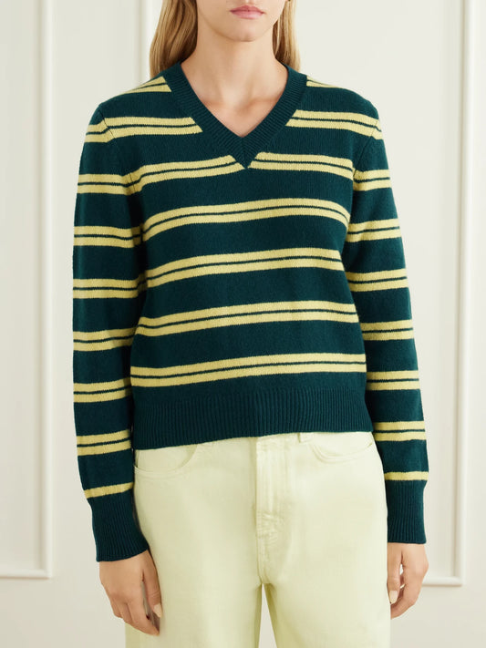 &Daughter Sligo Striped Wool Sweater