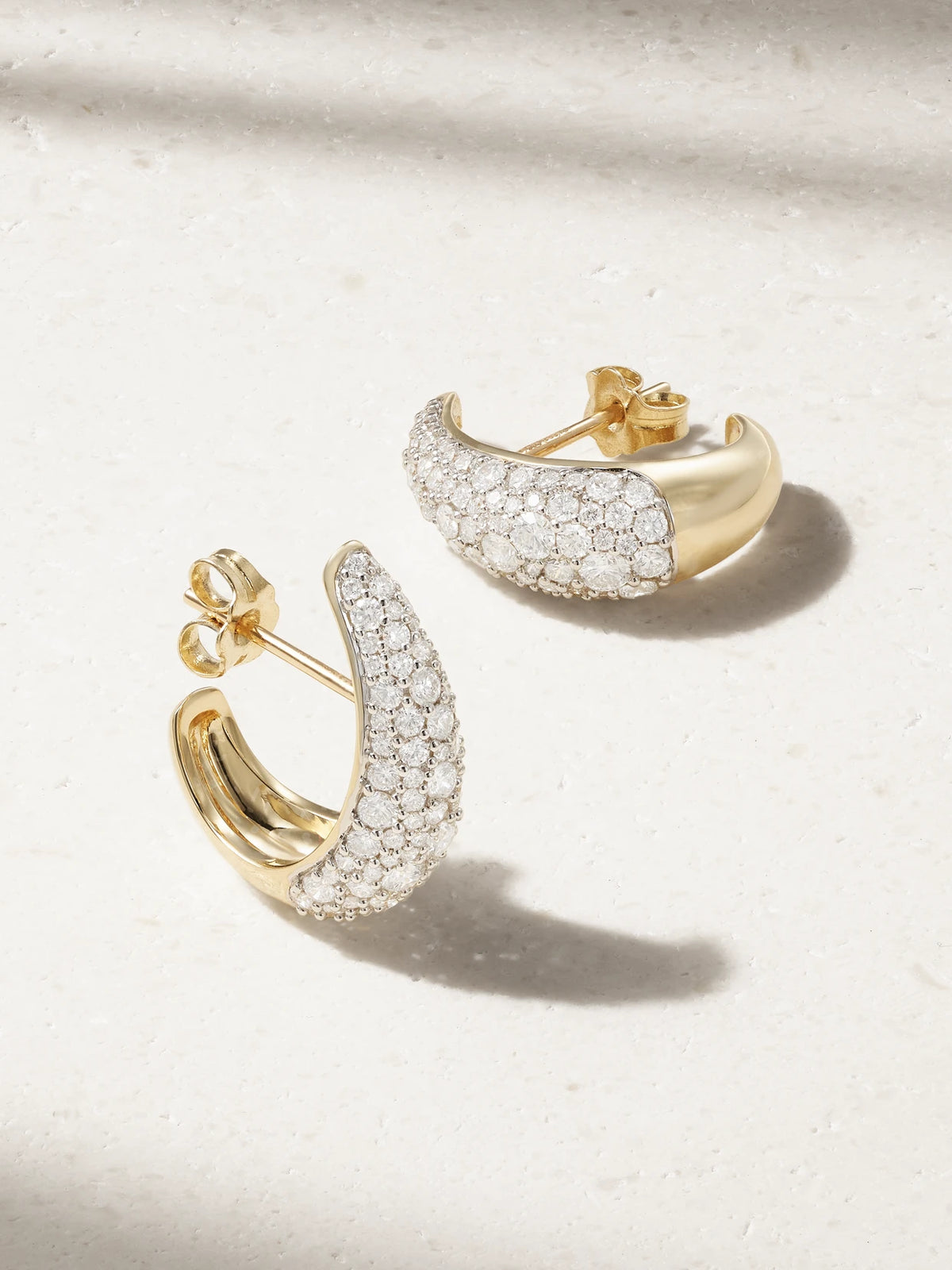 Signature 14-karat Gold Diamond Earrings