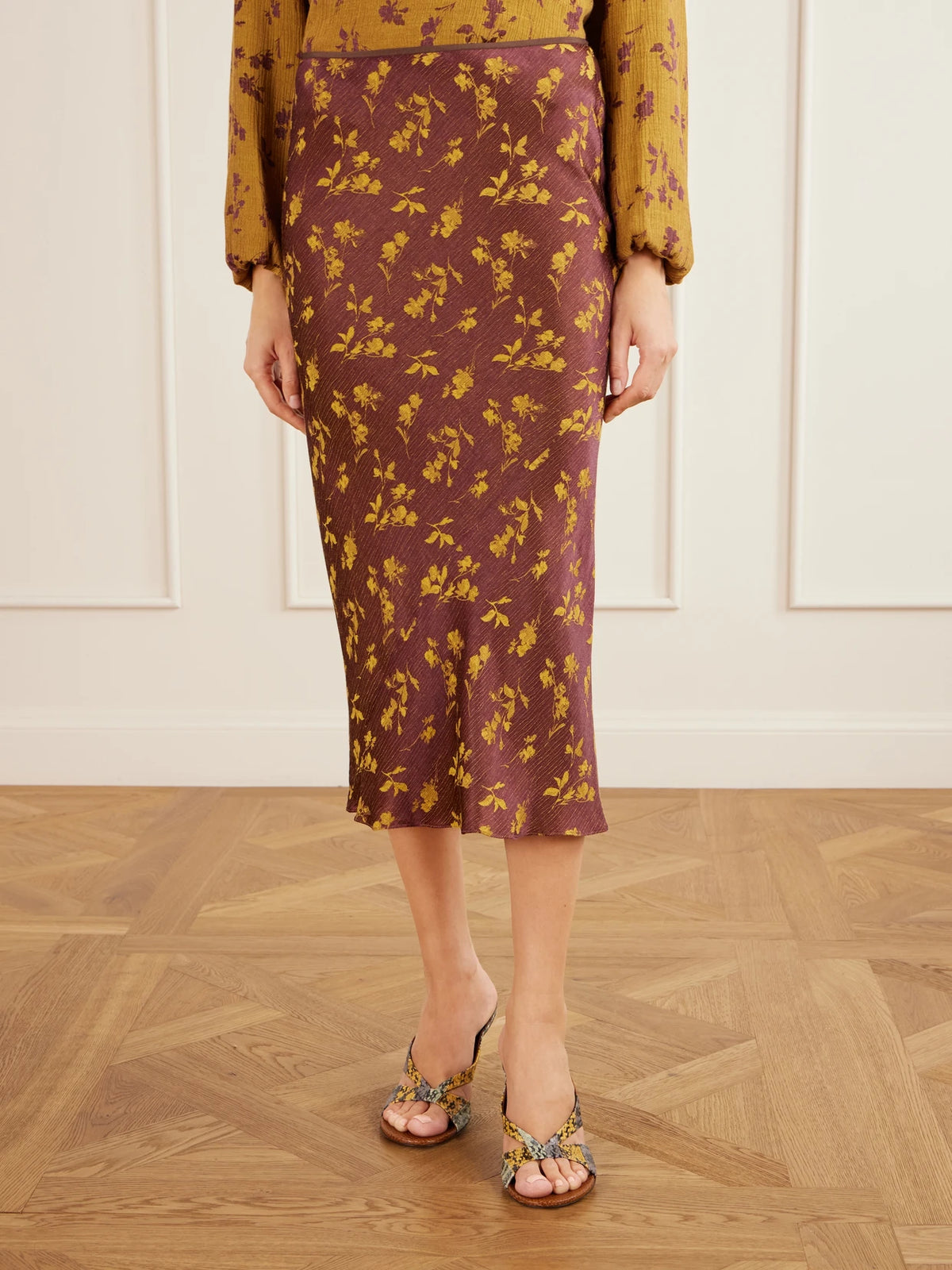 Dries Van Noten Floral-jacquard Cloqué Midi Skirt