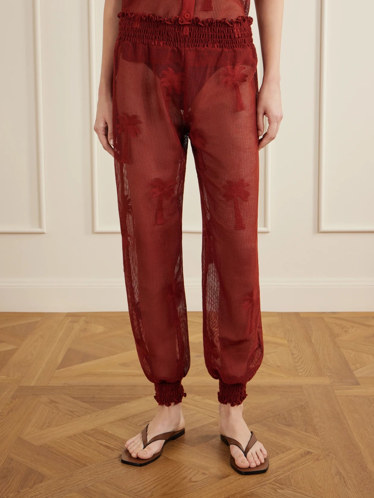 Palm Nomad Cotton-mesh Balloon Pants