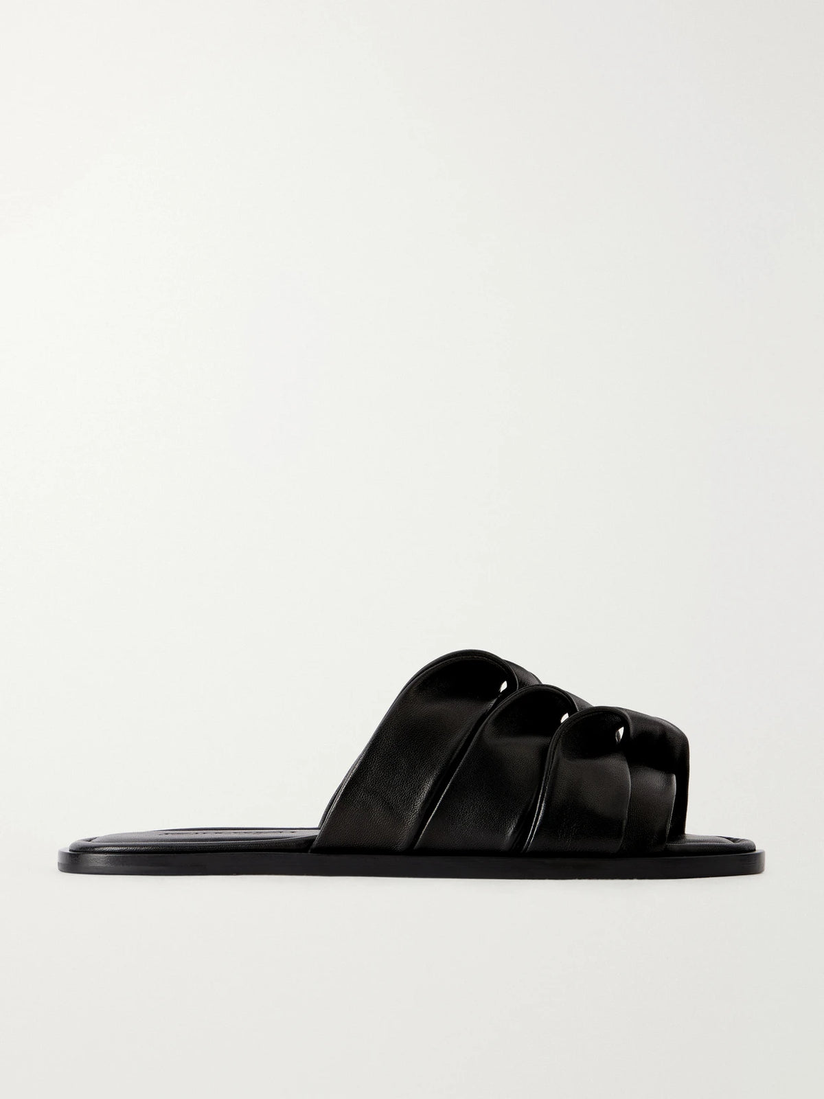 Coil Leather Slides