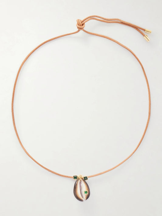 Raya Suede Beaded Necklace