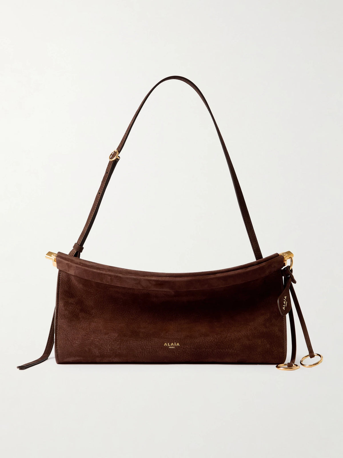 Le Click E/w Medium Nubuck Shoulder Bag