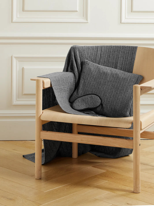 Cable-knit Cashmere Travel Set