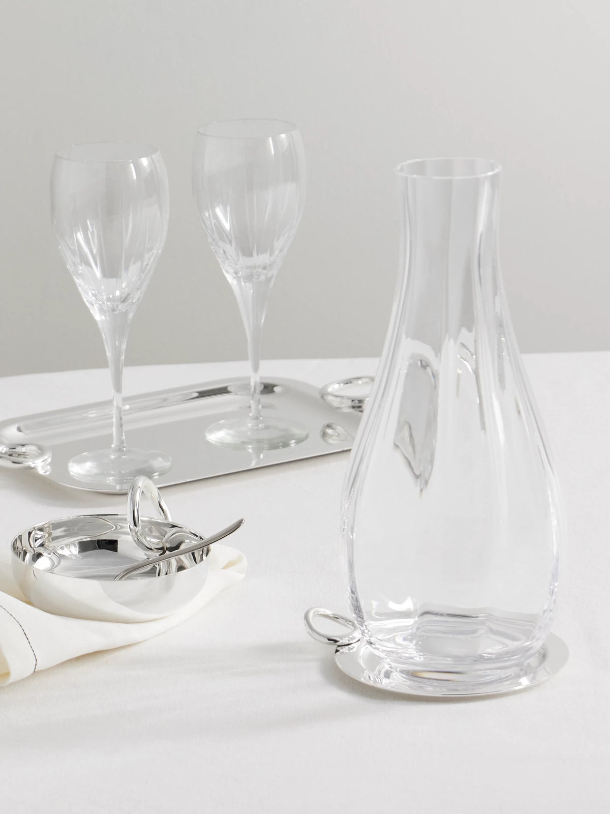 Image of Tableware. Product name - Vertigo Silver-plated Coaster in Multi colour by brand - Christofle
