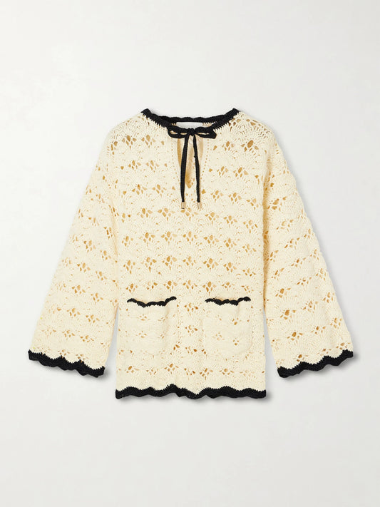 Aster Crocheted Cotton Coverup