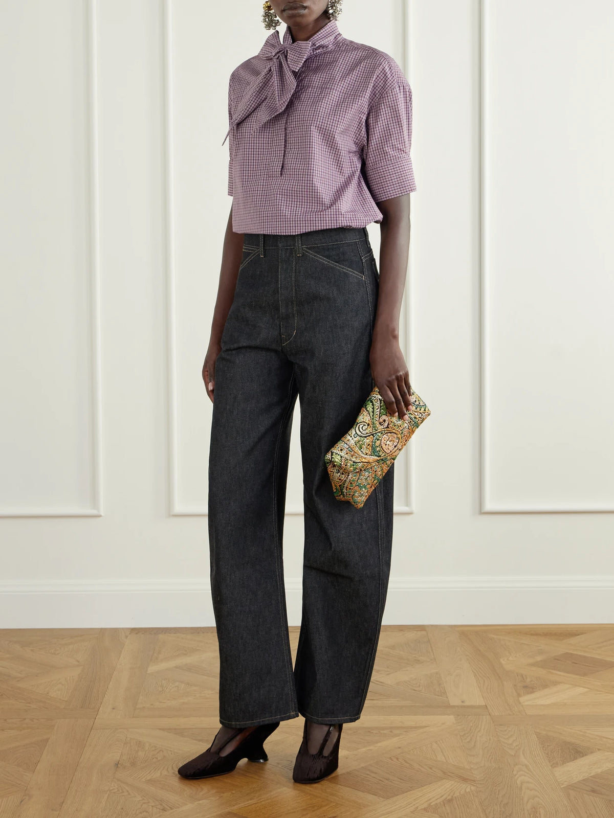Dries Van Noten Paisley-jacquard Brocade Clutch