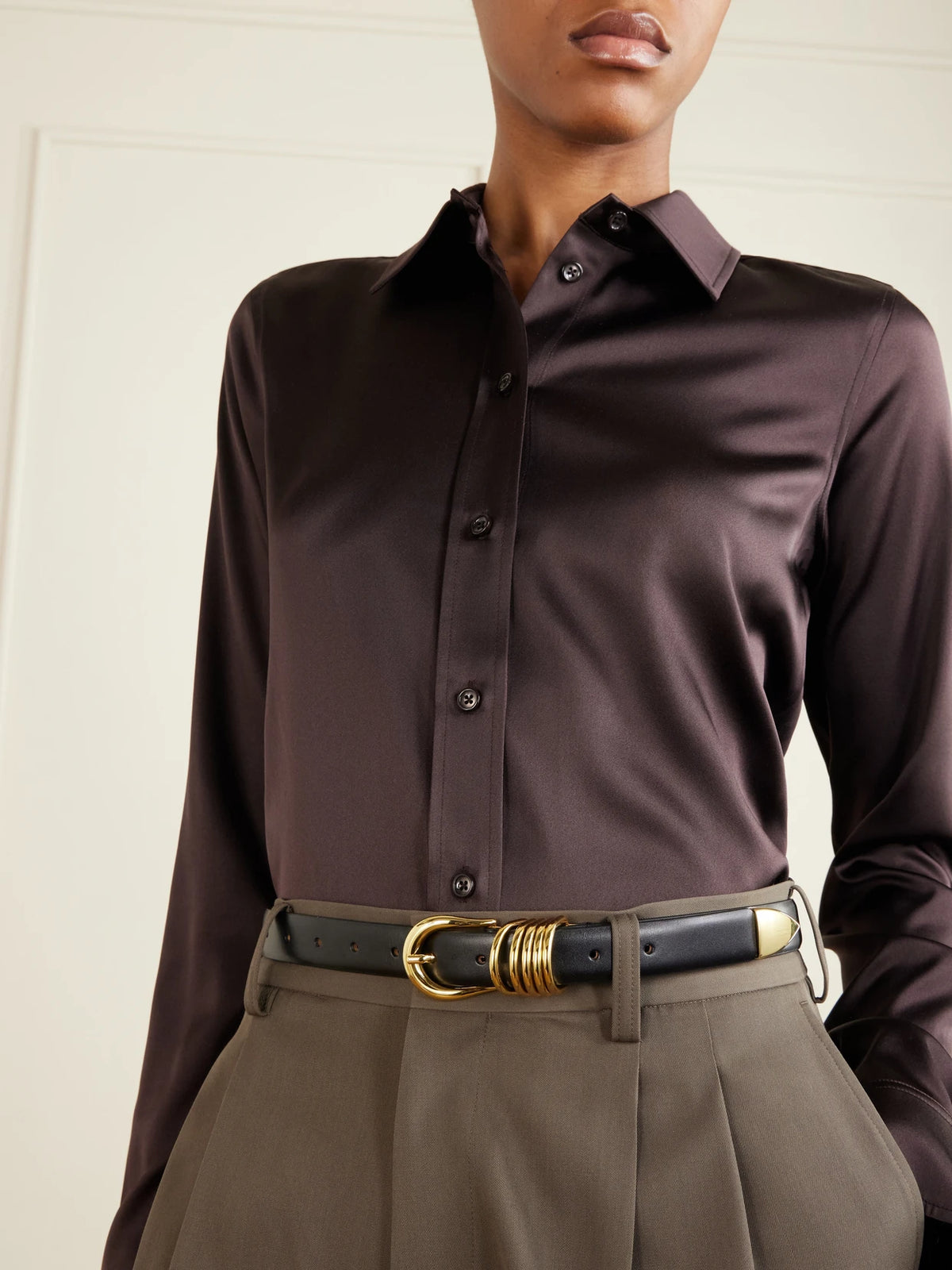Hollyhock Leather Belt