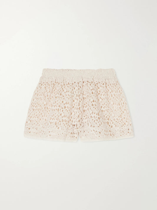 Shkip Cotton-lace Shorts