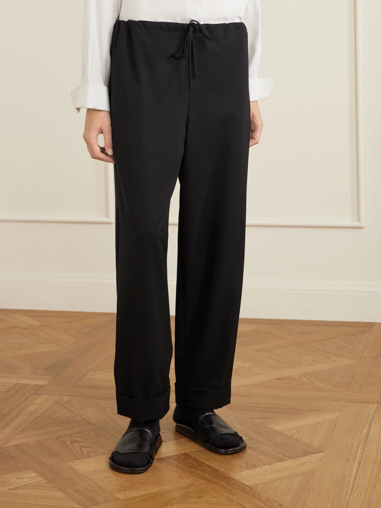 Delano Wool-twill Wide-leg Pants