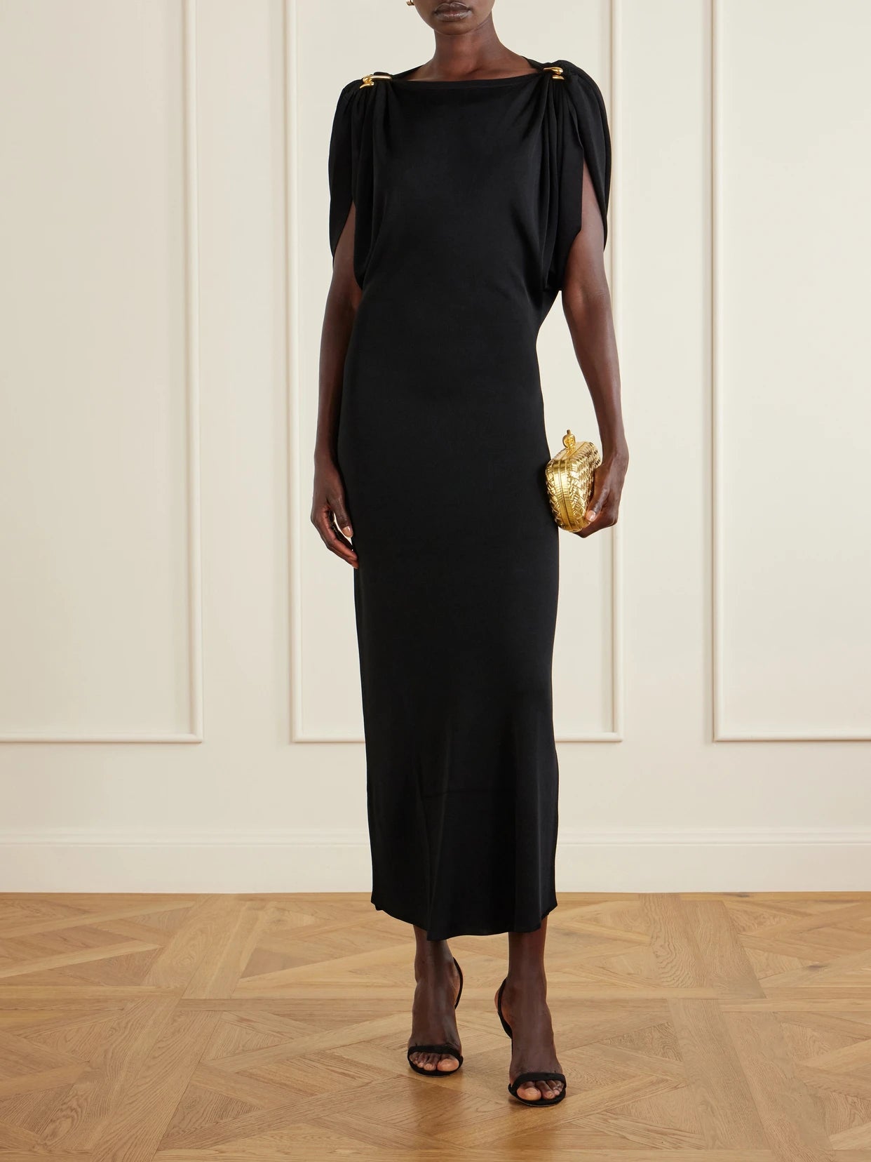 Image of Dresses. Product name - Henderson Woven Maxi Dress in Black colour by brand - Altuzarra