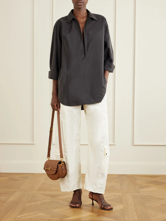 Tracollina Leather Shoulder Bag