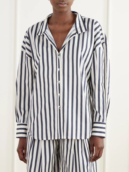 Andres Otalora Un Tej Striped Cotton-poplin Shirt