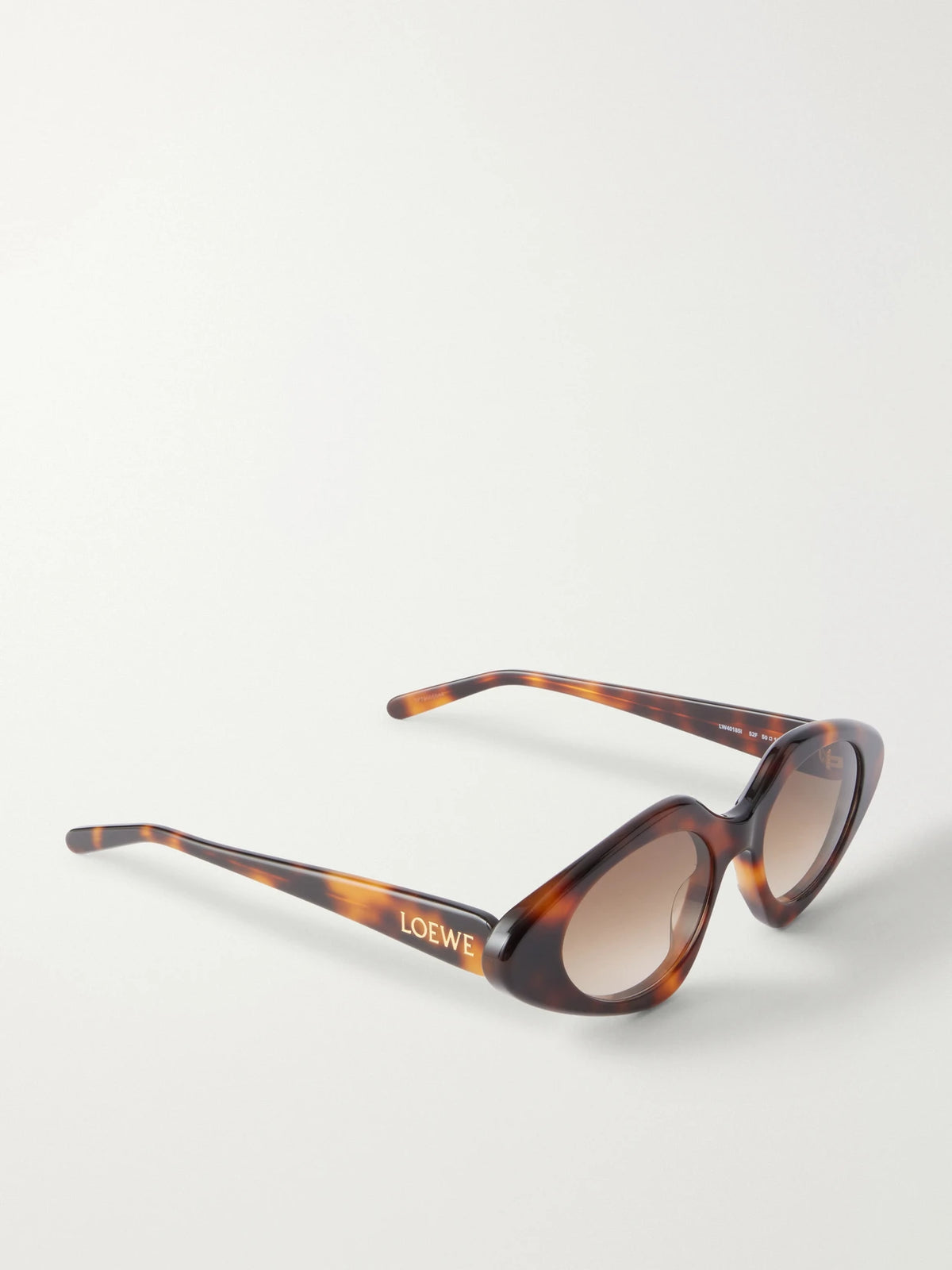 Slim Cat-eye Tortoiseshell Acetate Sunglasses
