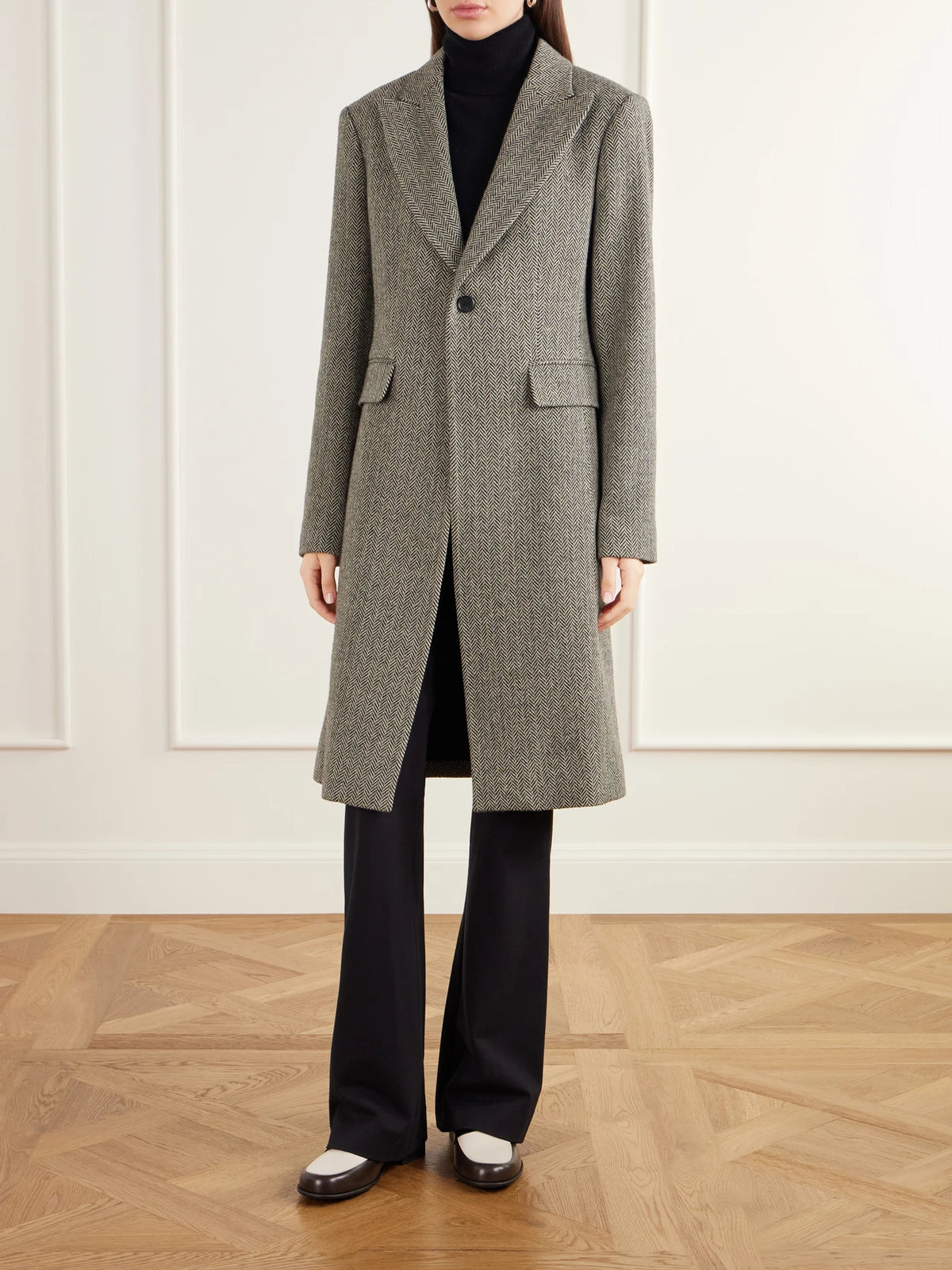 Polo Ralph Lauren Herringbone Wool-blend Twill Coat