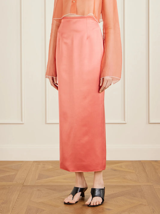 Winton Satin Midi Skirt