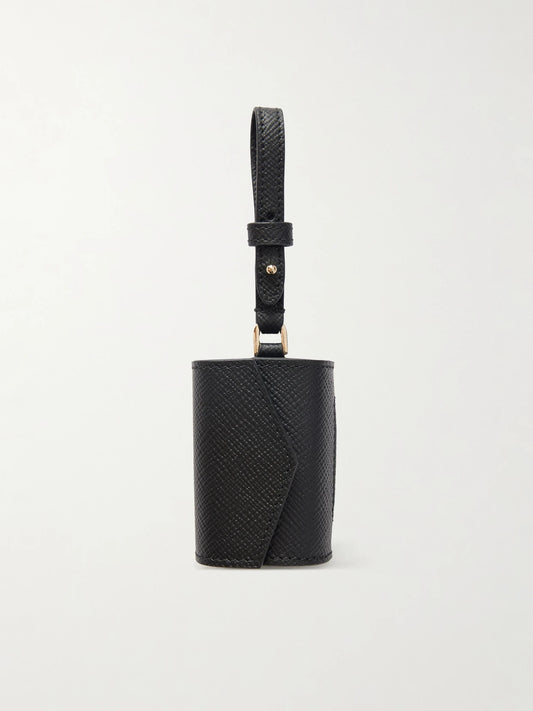 Smythson Panama Leather Pet Waste Bag Holder