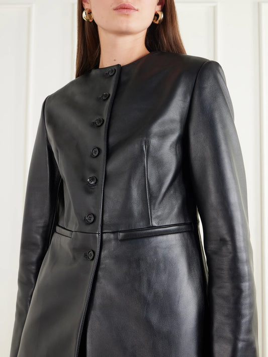 Almada Dorothy Darted Leather Jacket