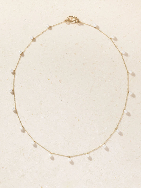 Lou Lou 14-karat Recycled Gold Pearl Necklace
