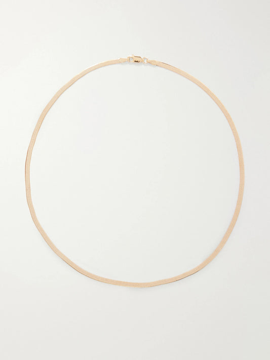 Loren Stewart Vermeil Herringbone Sterling Silver Gold-plated Necklace