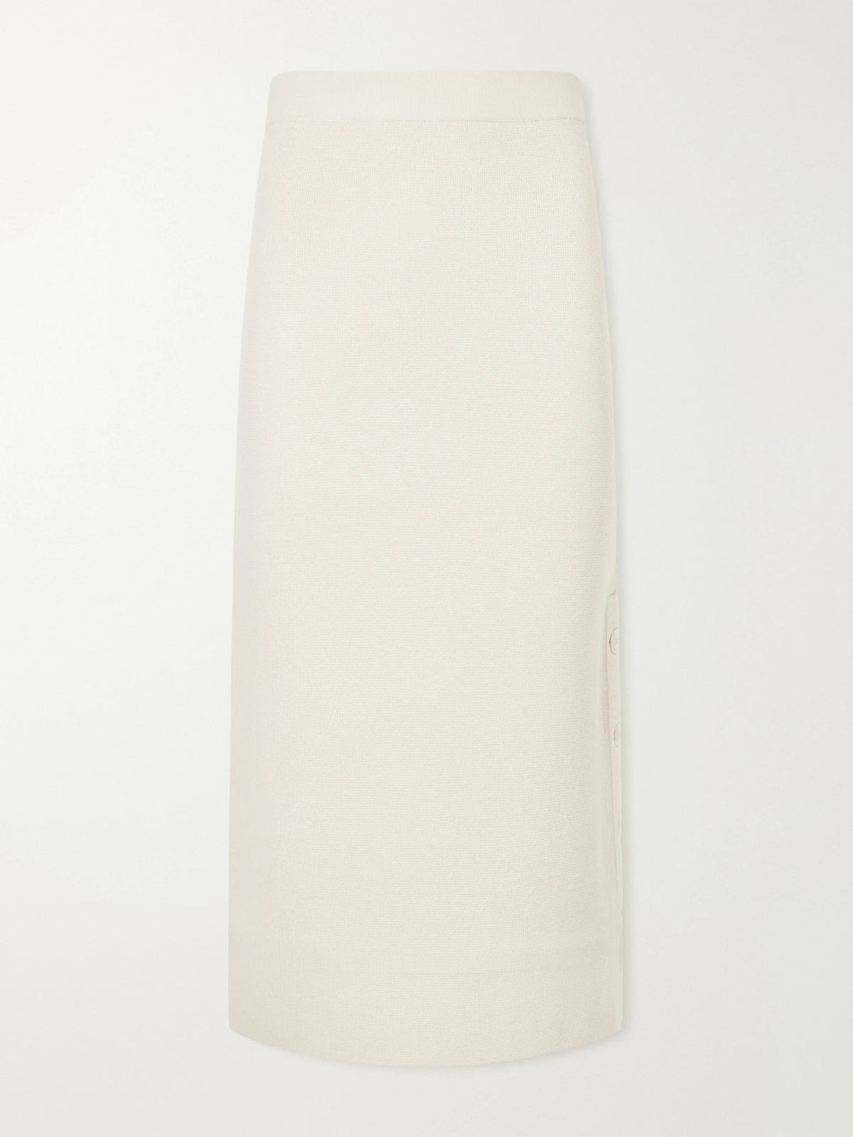 Max Mara Carbone Wool And Cashmere-blend Midi Skirt