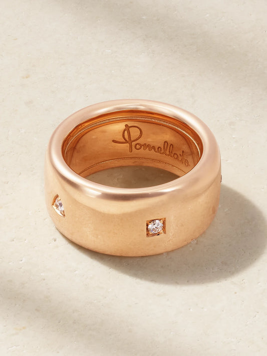 Iconica Medium/large 18-karat Rose Gold Diamond Ring