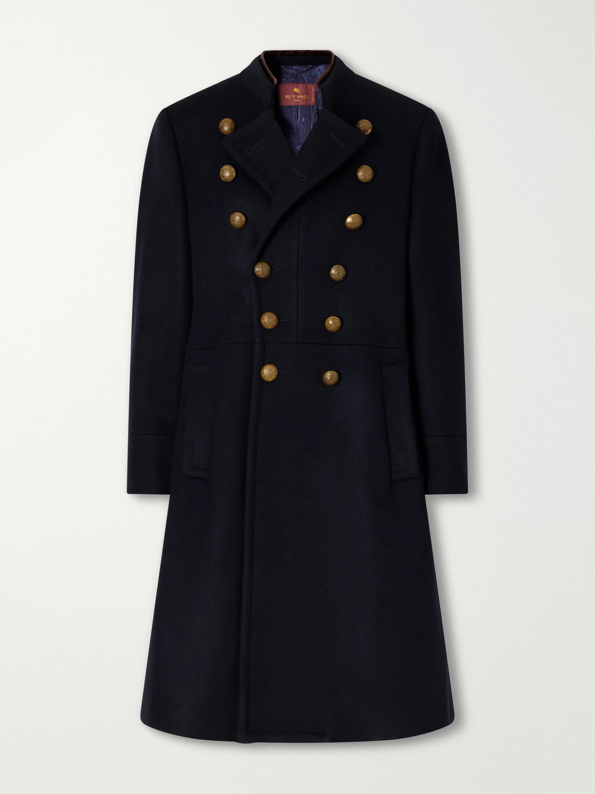 Etro Double-breasted Felted Wool-blend Coat