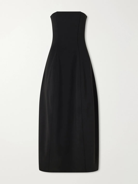 TOTEME Strapless Crepe Maxi Dress