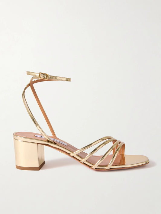 Latour 50 Metallic Leather Sandals