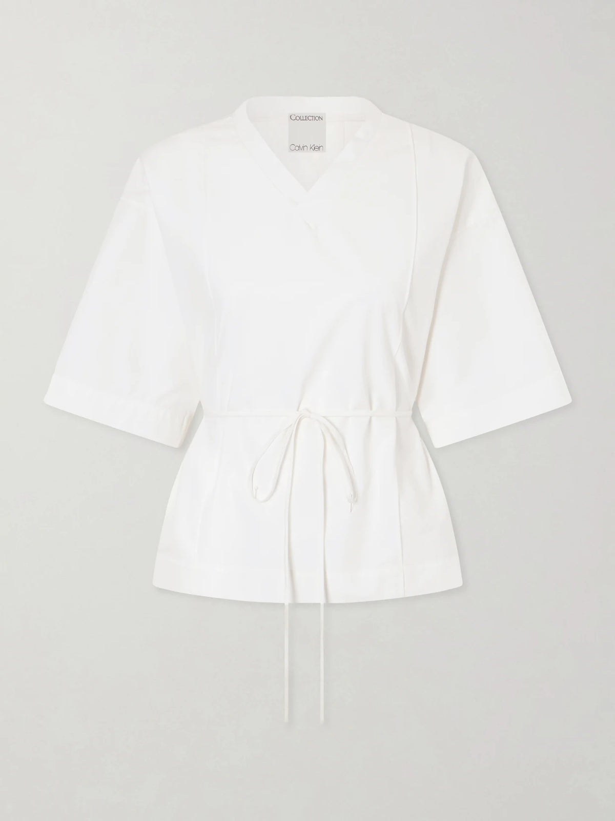 Lynn Cotton-poplin Wrap Blouse
