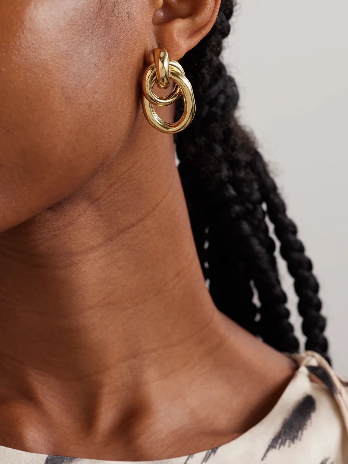 Image of Earrings. Product name - Ami Gold-tone Earrings in Multi colour by brand - Martha Calvo
