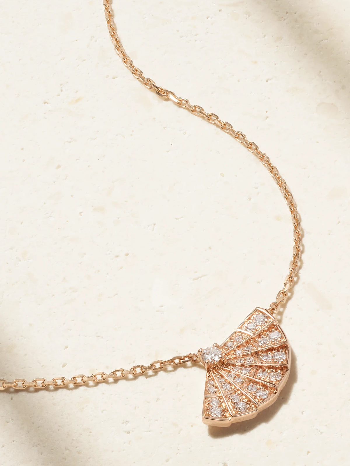 Fanfare Symphony 18-karat Rose Gold Diamond Necklace