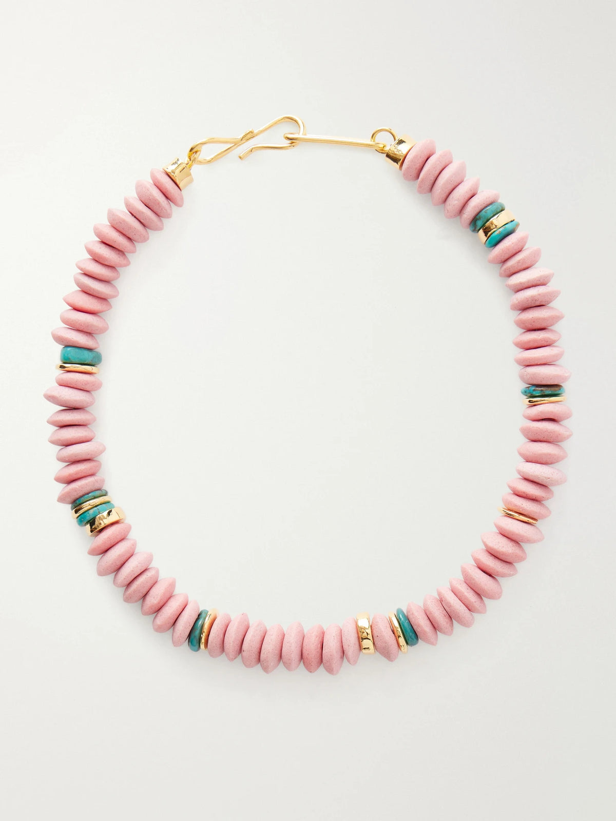 Laguna Gold-plated Turquoise Beaded Necklace