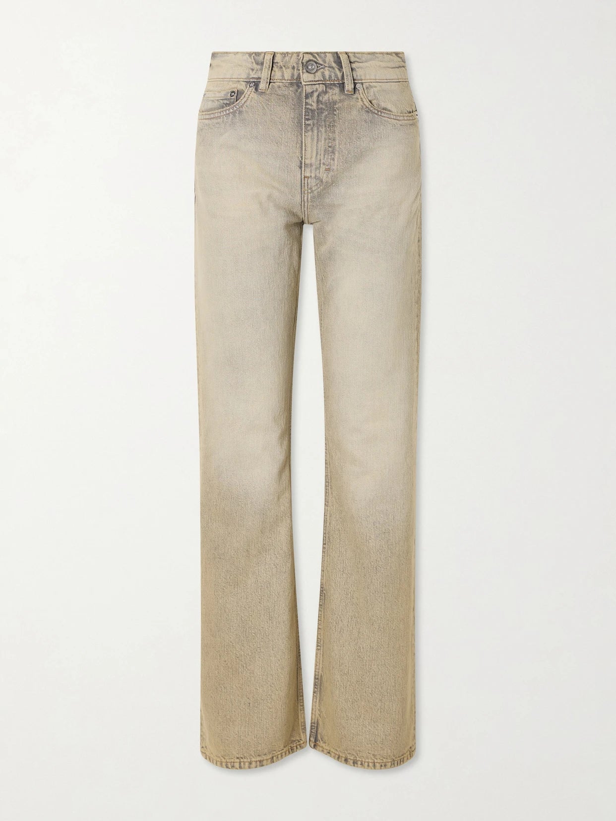 Image of Jeans. Product name - Boot Cut Mid-rise Straight-leg Jeans in Beige colour by brand - Our Legacy