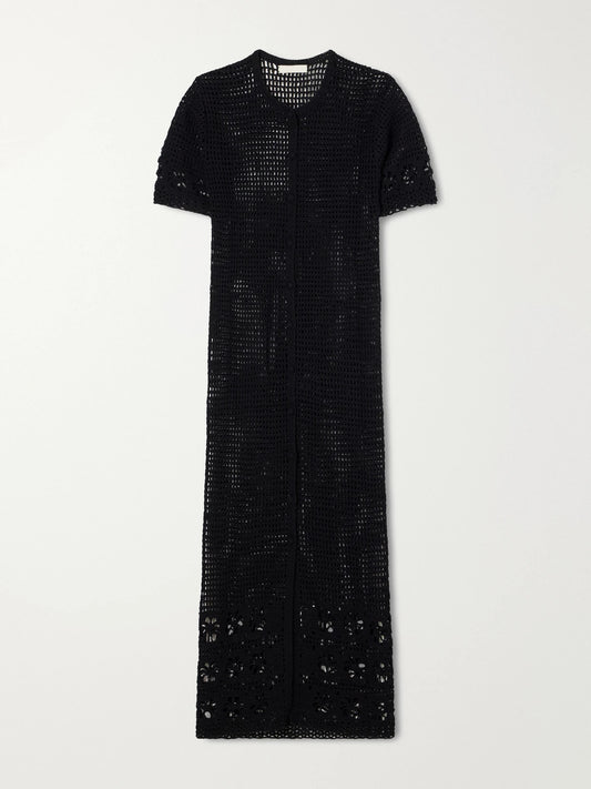 Terry Puesto Poolside Crochet-knit Organic-cotton Coverup