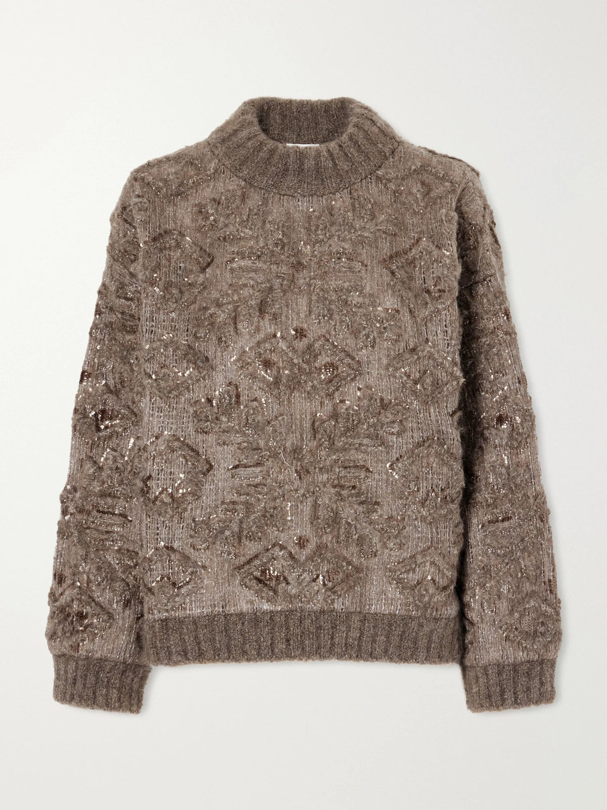 Brunello Cucinelli Sequin-embellished Jacquard Sweater