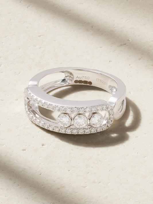 Move Classic 18-karat White Gold Diamond Ring