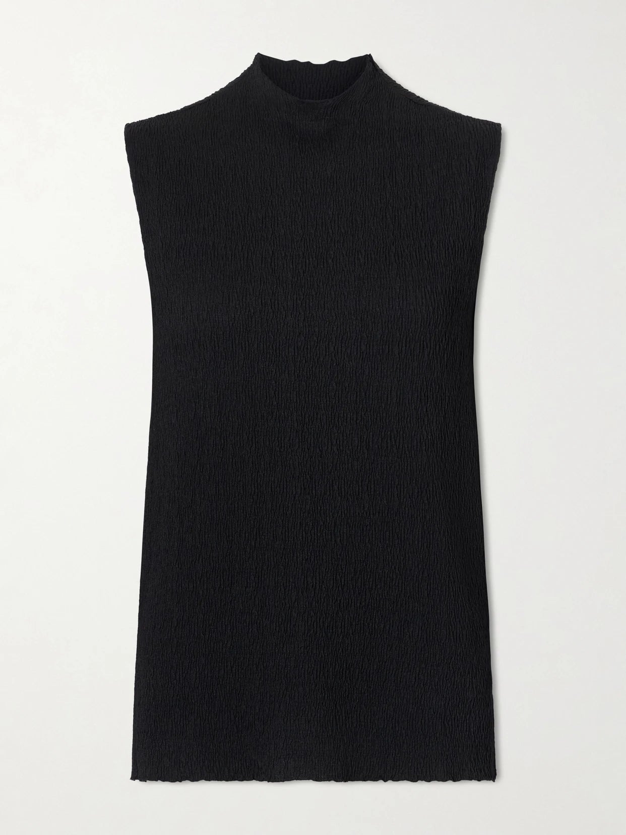 Oakson Silk Plissé Turleneck Sweater